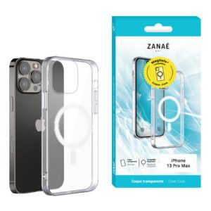 Coque Essentielle MagSafe pour iPhone 13 Pro Max, Transparent