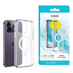 Coque Essentielle MagSafe pour iPhone 14 Pro Max, Transparent