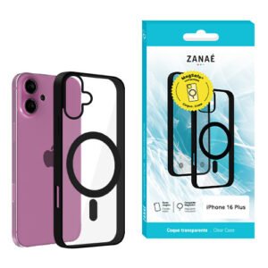 Coque Aura MagSafe pour iPhone 16 Plus, Noir