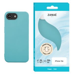 Coque Zanae Color pour iPhone 17e / 16e, Bleu sauge