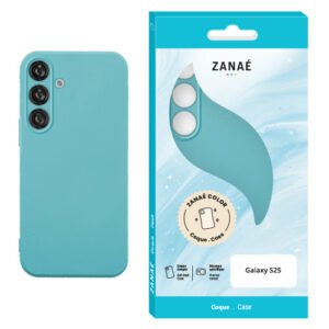 Coque Zanae Color pour Galaxy S25, Bleu sauge