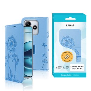 Etui Blowball pour Redmi Note 14 4G, Bleu