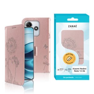 Etui Blowball pour Redmi Note 14 4G, Rose