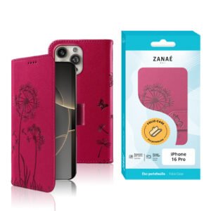 Etui Blowball pour iPhone 16 Pro, Rouge