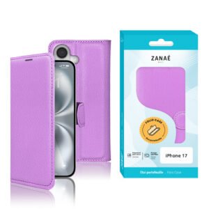 Etui Portefeuille Zanae pour iPhone 17, Violet