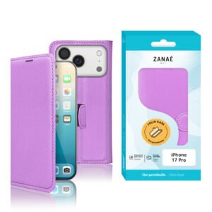 Etui Portefeuille Zanae pour iPhone 17 Pro, Violet