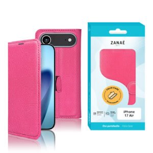 Etui Portefeuille Zanae pour iPhone Air, Fushia