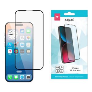 Verre trempe Full Cover pour iPhone 17 Pro Max, Noir