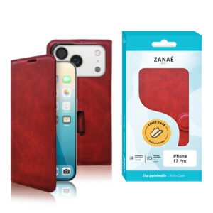 Portefeuille Zanae Columbia pour iPhone 17 Pro, Rouge