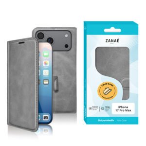 Portefeuille Zanae Columbia pour iPhone 17 Pro Max, Gris