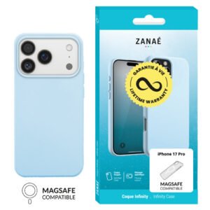 Coque Infinity MagSafe pour iPhone 17 Pro, Bleu clair