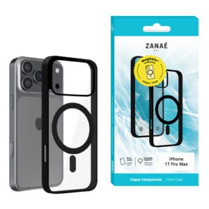 Coque Aura MagSafe pour iPhone 17 Pro Max, Noir