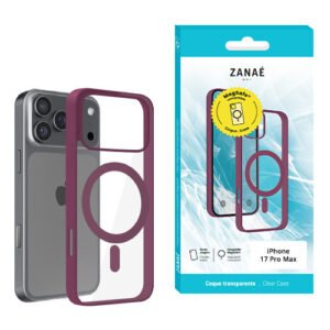 Coque Aura MagSafe pour iPhone 17 Pro Max, Prune