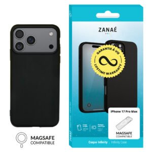 Coque Infinity MagSafe pour iPhone 17 Pro Max, Noir