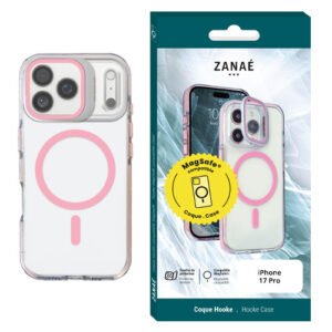 Coque Hooke MagSafe pour iPhone 17 Pro, Rose