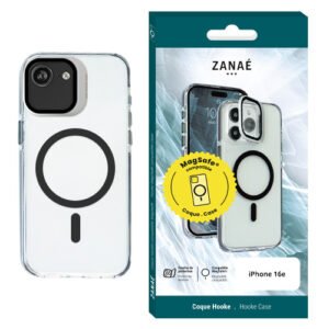Coque Hooke MagSafe pour iPhone 17e / 16e, Noir