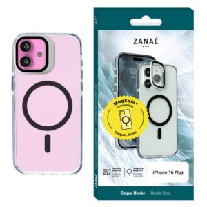 Coque Hooke MagSafe pour iPhone 16 Plus, Noir