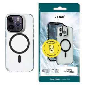 Coque Hooke MagSafe pour iPhone 14 Pro Max, Noir