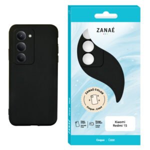 Coque Zanae Color pour Redmi 15, noir