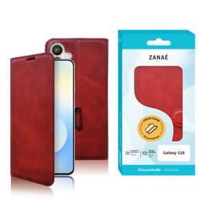 Portefeuille Zanae Columbia pour Galaxy S26, rouge