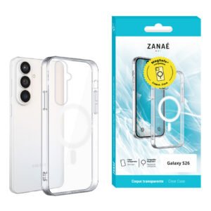 Coque Essentielle MagSafe pour Galaxy S26, transparent