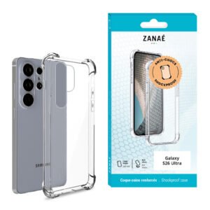 Coque Silicone transparent avec coins renforces pour Galaxy S26 Ultra, transparent