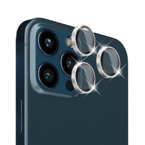 Verres Camera pailletes Argent pour iPhone 12 Pro / iPhone 11 Pro / iPhone 11 Pro Max