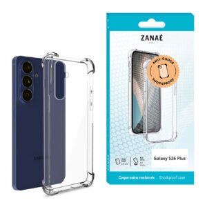 Coque Silicone transparent avec coins renforces pour Galaxy S26 Plus, transparent