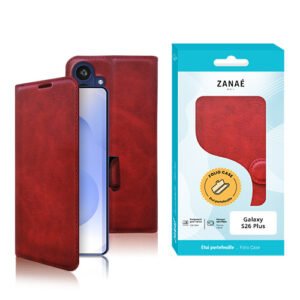 Portefeuille Zanae Columbia pour Galaxy S26 Plus, rouge
