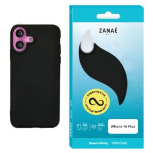 Coque Infinity pour iPhone 16 Plus, Noir