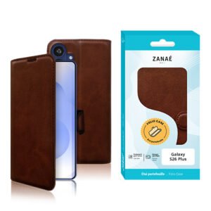Portefeuille Zanae Columbia pour Galaxy S26 Plus, marron
