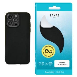 Coque Infinity pour iPhone 16 Pro Max, Noir