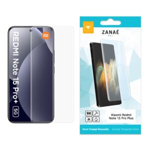 Verre trempe recourbe pour Redmi Note 15 Pro Plus / Poco M8 Pro 5G, transparent