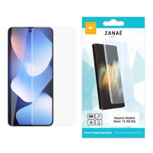 Verre trempe recourbe pour Redmi Note 15, transparent