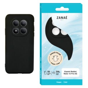 Coque Zanae Color pour Redmi Note 15 Pro 5G, noir
