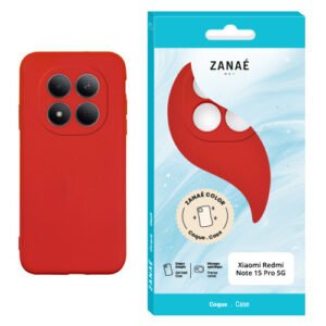 Coque Zanae Color pour Redmi Note 15 Pro 5G, rouge