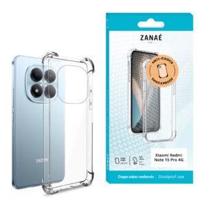 Coque Silicone transparent avec coins renforces pour Redmi Note 15 Pro 4G, transparent
