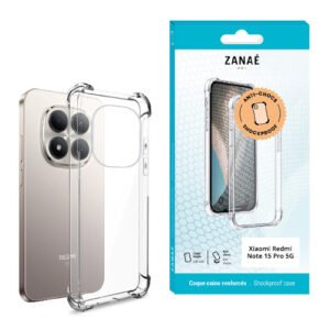 Coque Silicone transparent avec coins renforces pour Redmi Note 15 Pro 5G, transparent