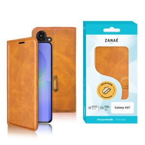 Portefeuille Zanae Columbia pour Galaxy A37, Moutarde