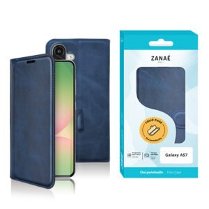 Portefeuille Zanae Columbia pour Galaxy A57, marine