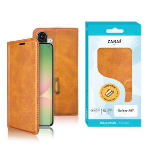 Portefeuille Zanae Columbia pour Galaxy A57, Moutarde