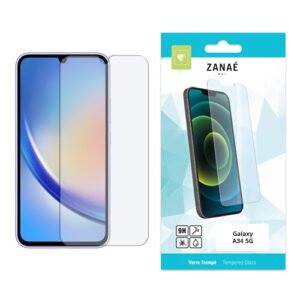 Film Protecteur en verre trempe pour Galaxy A34 5G, Transparent