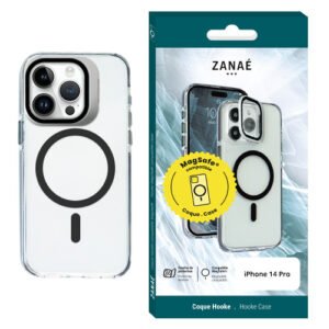 Coque Hooke MagSafe pour iPhone 14 Pro, Noir