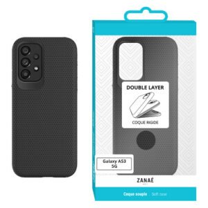 Coques Double Layer pour Samsung Galaxy A53 5G, Noir