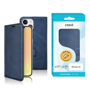 Etui Portefeuille Zanae Columbia pour iPhone 13, Marine