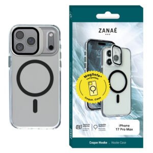 Coque Hooke MagSafe pour iPhone 17 Pro Max, Noir
