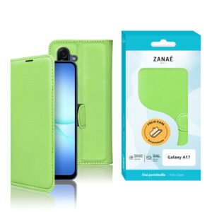 Etui Portefeuille Zanae pour Galaxy A18 / A17 Vert