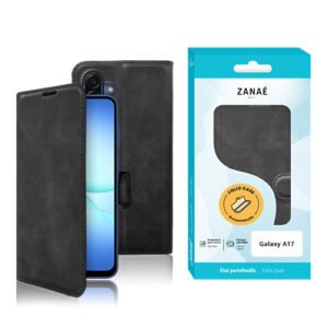 Portefeuille Zanae Columbia pour Galaxy A18 / A17, Noir