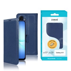 Etui Portefeuille Zanae pour Galaxy A18 / A17, Marine