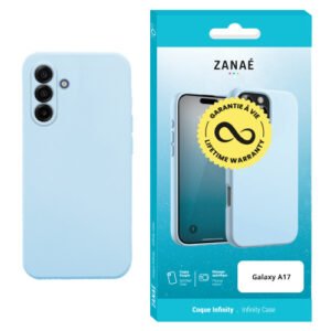 Coque Infinity pour Galaxy A17, Bleu clair
